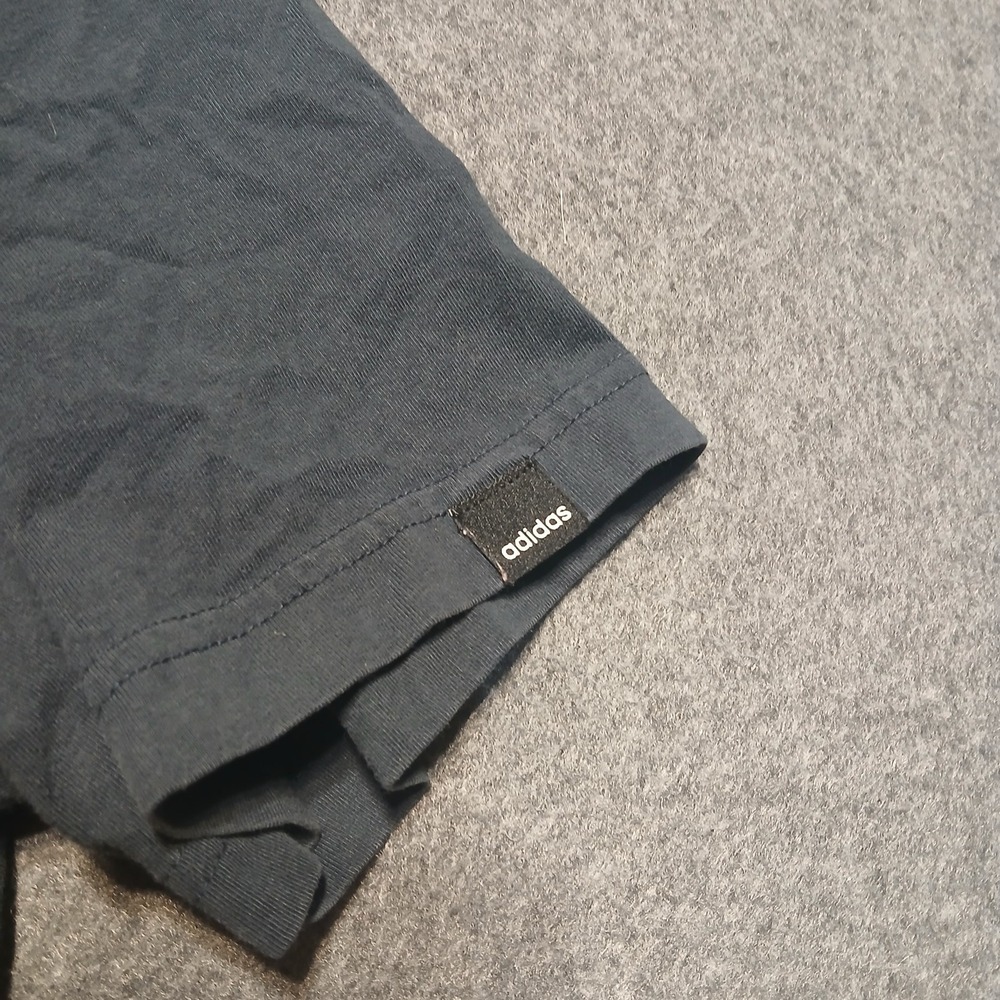 adidas Men's Black Multicolor Logo Graphic Crew Neck Short Sleeve T-Shirt Size M - Picture 5 of 6